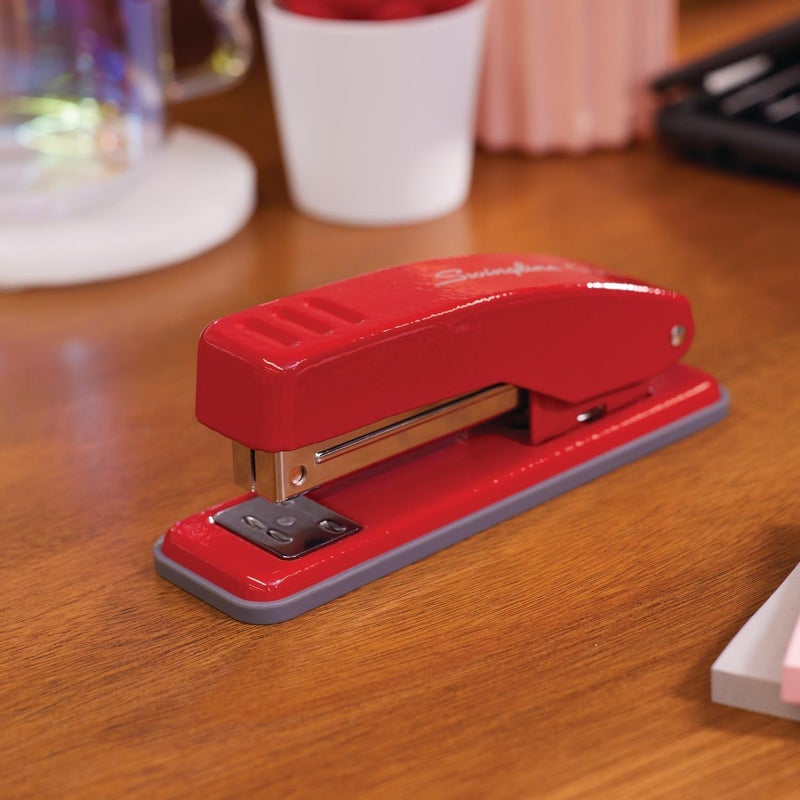 Swing Line Stapler, Cub Compact Desktop Stapler, 20 Sheet Capacity, Metal, Rio Red (S701070) - Image 2